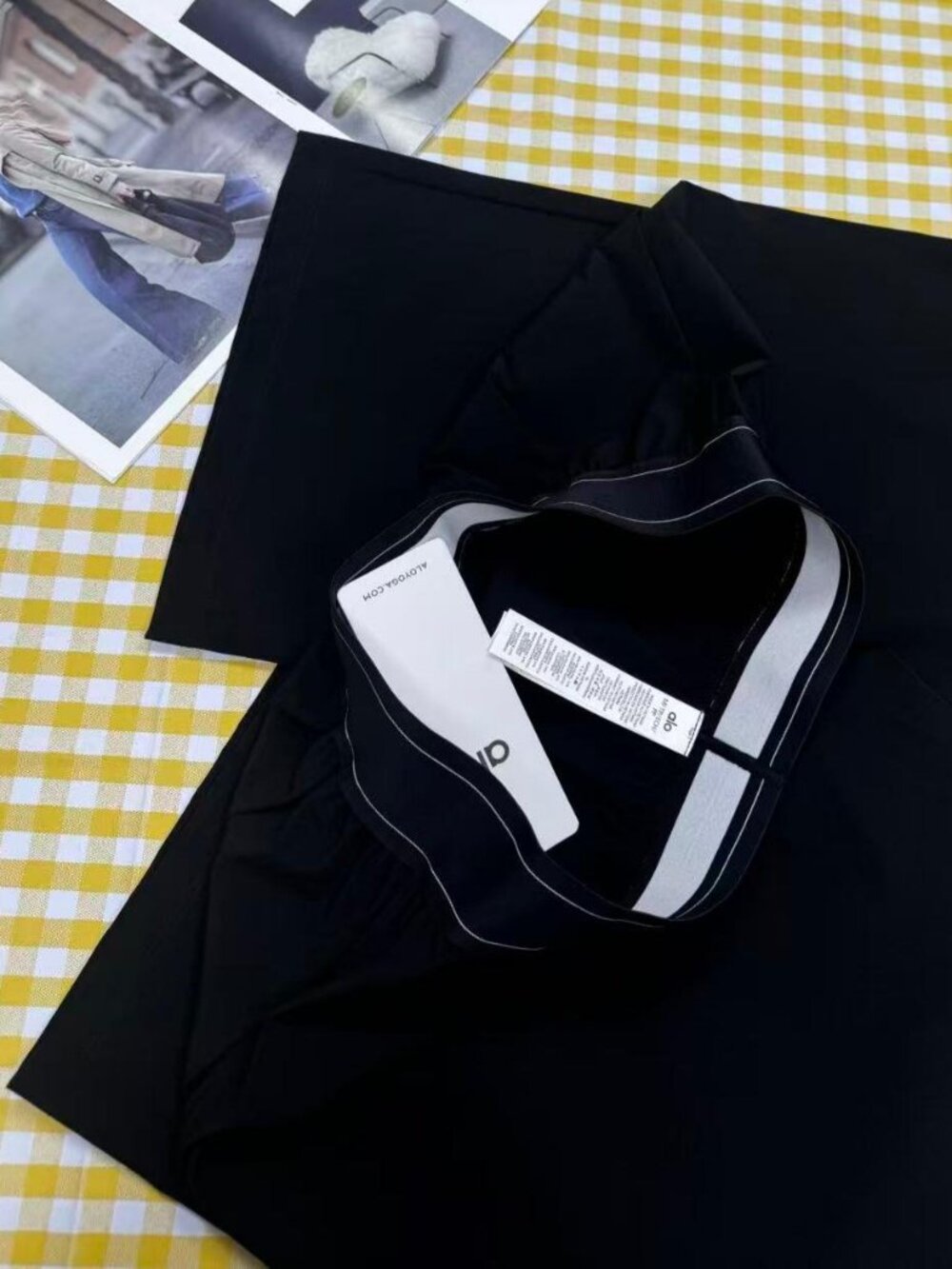 Regular ALO Yoga 🎨 New Black Sporty Casual Suit Up Pants (🤗Women's) - Picture 4 of 6